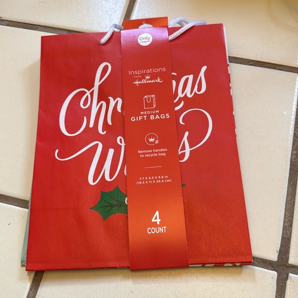 Hallmark Other - Set of 4 Christmas Holiday Medium Size Gift Bags Inspirations from Hallmark